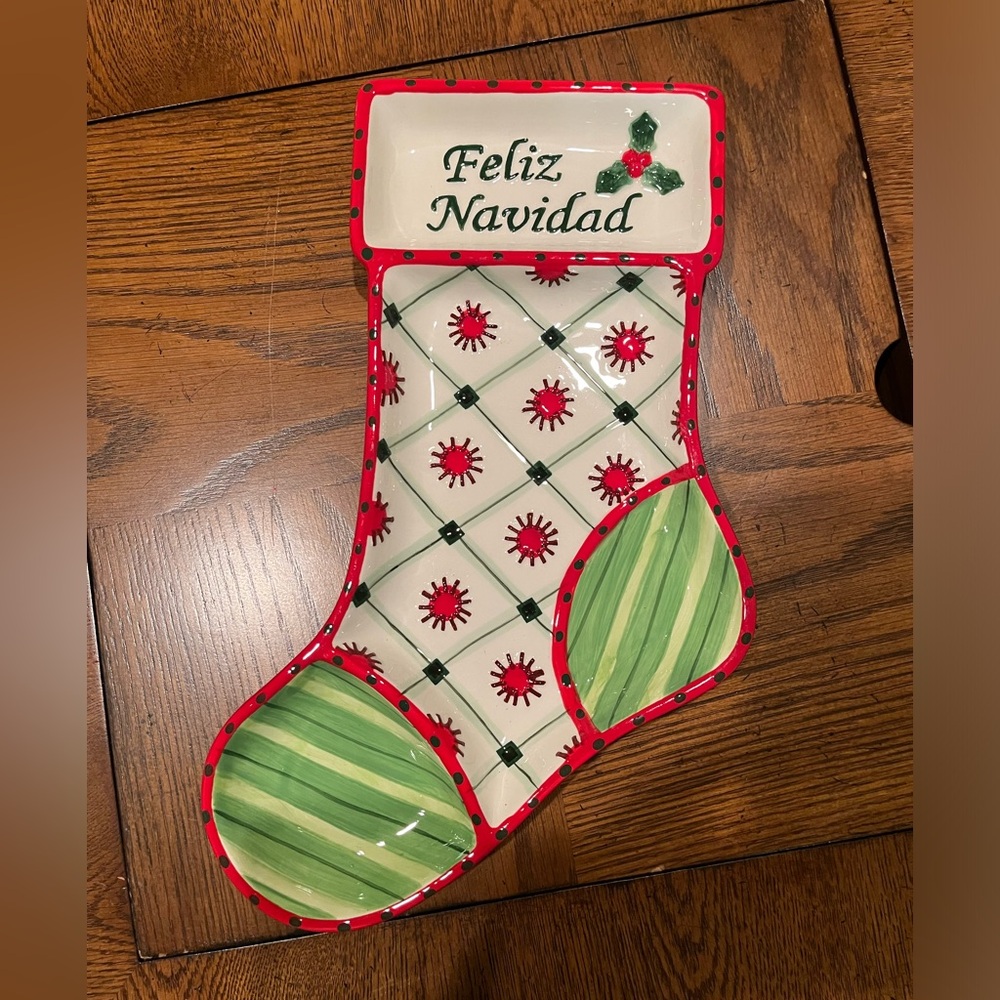 Christmas dish for candy, veggies, desserts, etc.